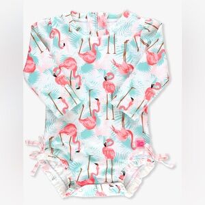 Ruffle Butts Tropical Flamingo Swimsuit